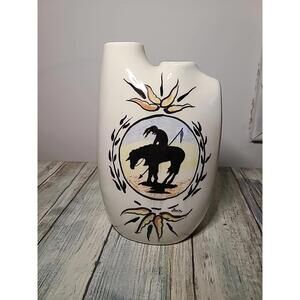 Handmade Vase End Of The Trail By Ann Barker